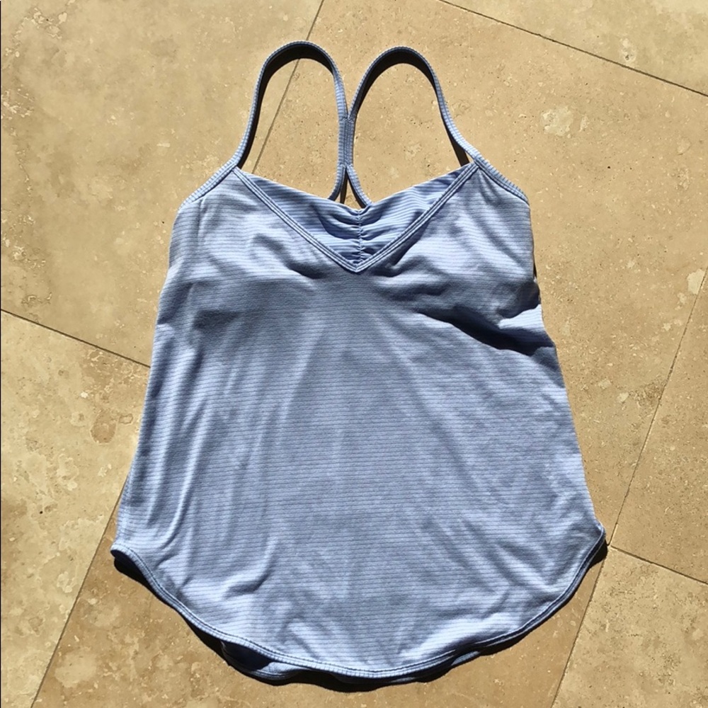 Lululemon lavender tank with built in Y back bra